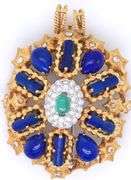 Antique investment quality 18 KT very rare and BROOCH/PENDANT