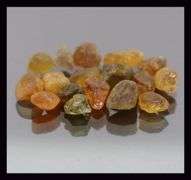 Excellent 13.02ct mixed uncut Imperial Tourmaline set