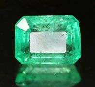 Tremendous color! .79ct vivid green Colombian Emerald