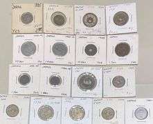 17 Japanese Coins Mainly 1930 s 40 s
