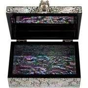 Handcrafted Mountain Mother of Pearl Trinket Box