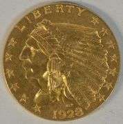 Fresh BU 1928 US $2.50 Indian Gold Piece. Nice