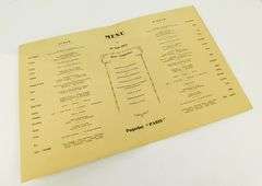 1937 Transatlantic French Line Menu