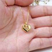 Eternal Love's Embrace 18k Gold Heart Necklace