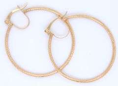 14kt Yellow gold hoop earrings