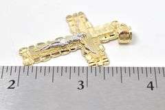 Honorable 10K Yellow Gold Cross Pendant