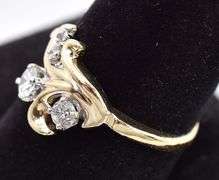 Dazzling 14K Yellow Gold Diamond Ring