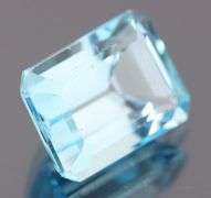 Amazing 10.56ct emerald cut sky blue Topaz