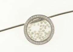18K White Gold 1.25 Ctw Movado Diamond Capsule Chain Necklace