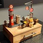 Vintage Route 66 Gas Station Desk Organizer