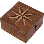Vintage Clock Compass Box