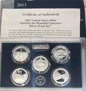 2011 US Mint Silver Quarter Proof Set