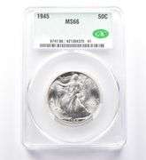 1945 Walking Liberty Half Dollar MS66 CAC