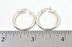 Hoop Earrings in Sterling Silver