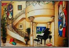 Bright, Colorful  Piece By Orlando Rafael Quevedo