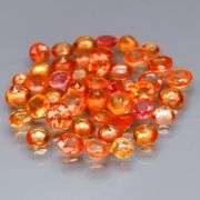 Glittering 45 piece 5.70ct fancy color Sapphire set