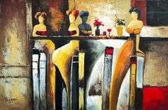 UNIQUE BEAUTIFUL ABSTRACT PAINTING ON CANVAS