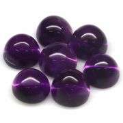 Heavy 34.83ct collection of deep violet Amethyst cabochons