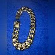 Strong 95 Gram 14 Kt Gold Plate Curb Link Bracelet SA65R