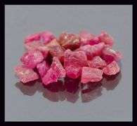 Collectors 8.81ct untreated uncut Ruby set