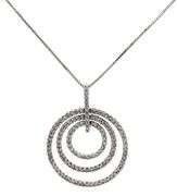 0.30ctw Diamond Triple Circle Open Pendant Necklace in 14K