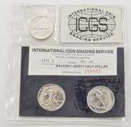 MS63 1942-D Walking Liberty Half Dollar ICGS