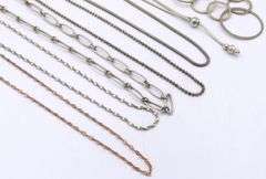 Group Lot of Vintage 925 sterling silver chains