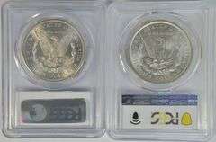 1882-S (PCGS MS63) and 1886 (NGC MS64) Morgan Silver Dollars