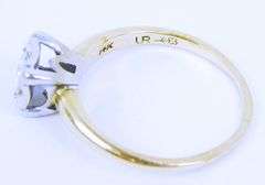 Vintage 14K Diamond Ring, Size .37 CT, Size 5.25
