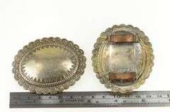 Sterling Silver Southwestern Stamped Oval Belt Loop