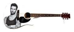 Adam Levine Autographed Zen Graphics Acoustic Guitar - Autograph Pros COA