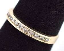Amazing 14K Yellow Gold Diamond Band Ring
