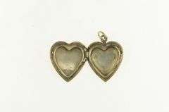 Gold Filled Puffy Engravable Heart Locket Pendant