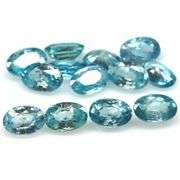 Vibrant blue! 8.69ct 14pc Cambodian Zircon set