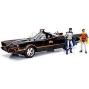 Vintage TV Batmobile and Dynamic Duo Figurines