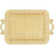 Golden Ottoman Heritage Serving Tray
