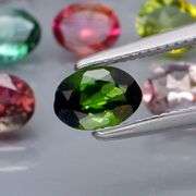 Fancy color! Untreated! 4.30ct Tourmaline set