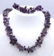 Amethyst necklace with matching bracelet