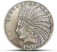 Antique Commemorative Indian Head Ten-Dollar Coin