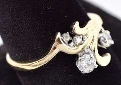 Dazzling 14K Yellow Gold Diamond Ring