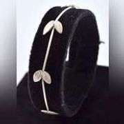 Adorable 925 Fancy Link Leaf Bracelet