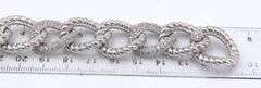 Signed Judith Ripka cubic zirconia link bracelet