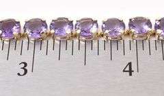 Pretty 14K Yellow Gold Amethyst Gemstone Bracelet