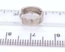 3 Pairs of 14kt white gold earrings