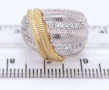 Judith Ripka 925 sterling silver CZ half moon earrings