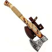 Scandinavian Viking Axe Carbon Forged Steel Axe