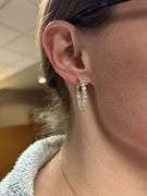 4.18CTW Inside Out Diamond Hoop Earrings
