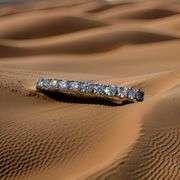 14 Kt White Gold Plated 12.5 Ctw Lab Simulated Diamond Tennis Bracelet