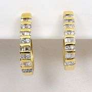 Feminine Diamond Hoop Earrings