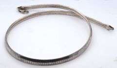 Vintage Italian Sterling Silver Omega Necklace